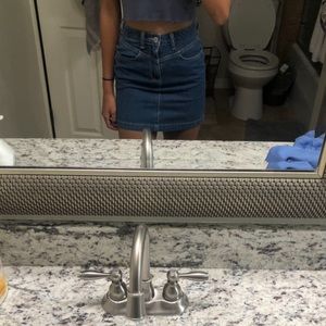 Hollister Blue Denim Skirt